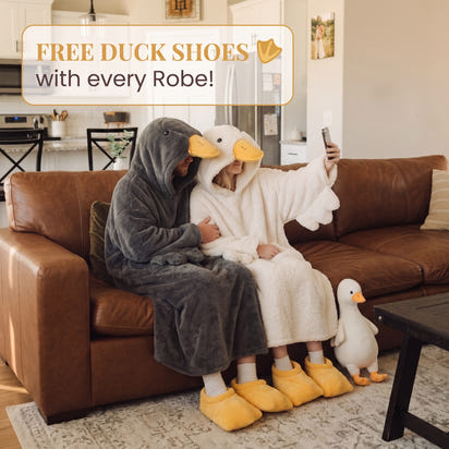 Goose oversized fleece onesie